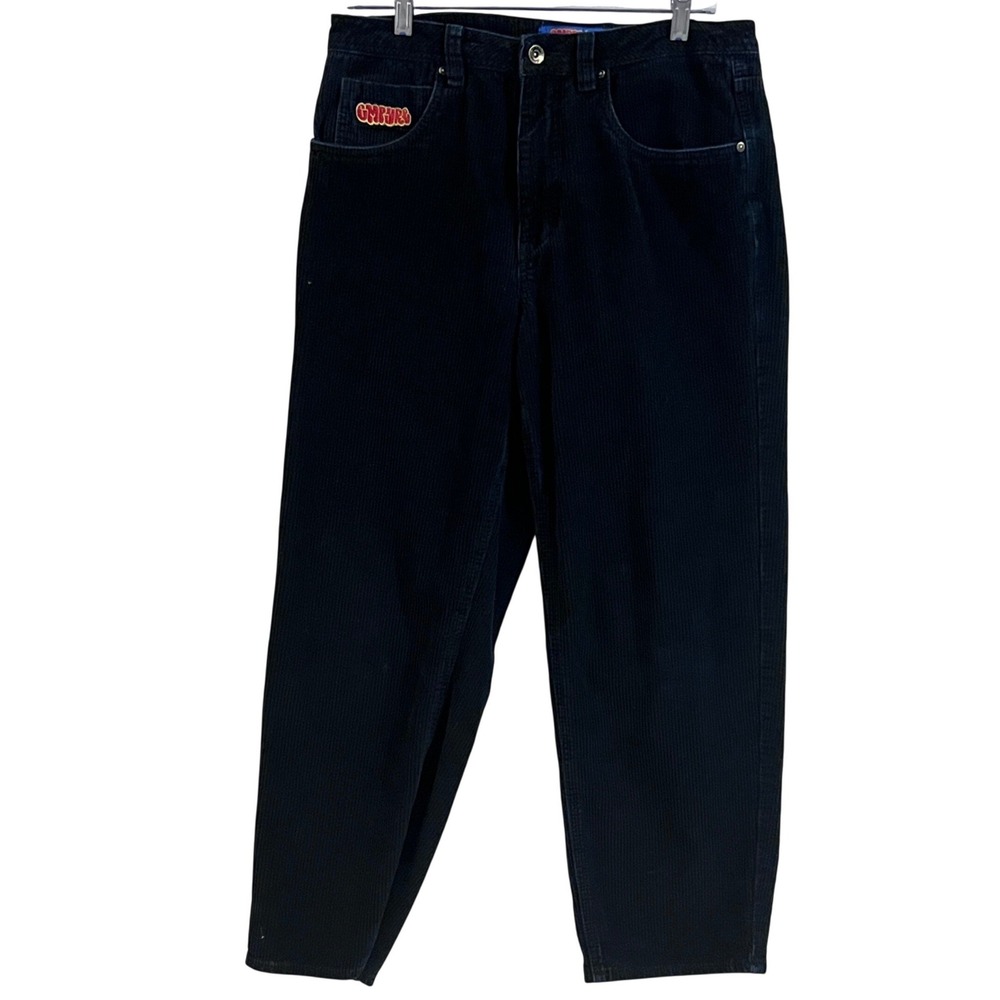EMPYRE Relax Navy Blue Wide Wale Corduroy Size 30 Baggy‎ Skater Y2K Streetwear